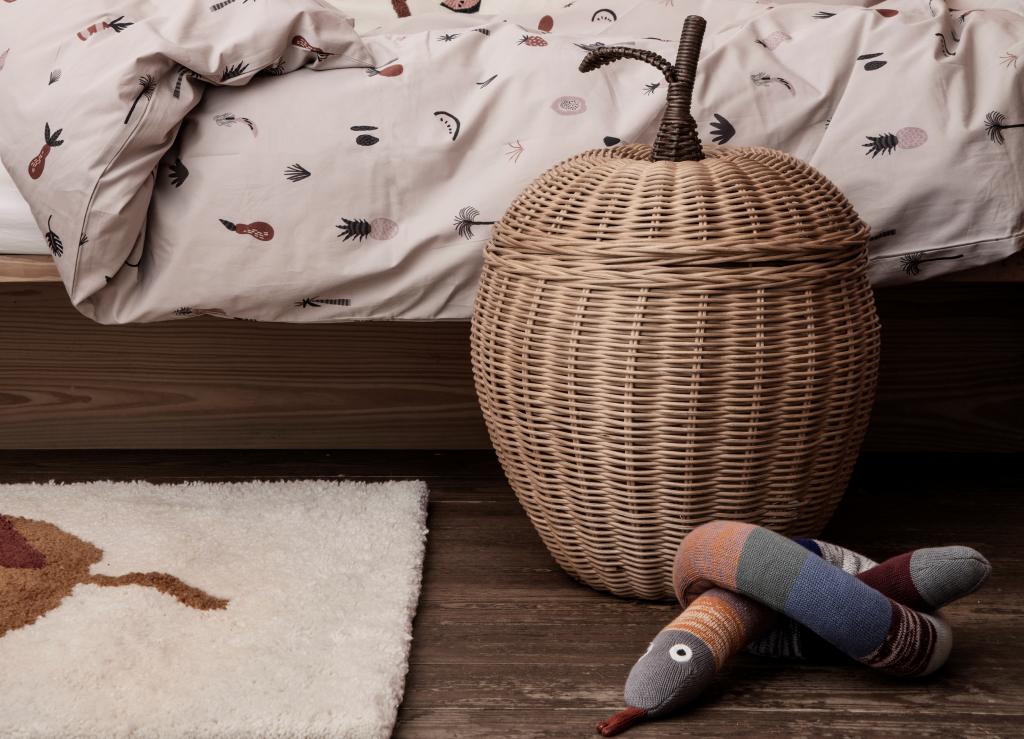 Natürliche Materialien wie Rattan liegen im Trend fürs Kinderzimmer