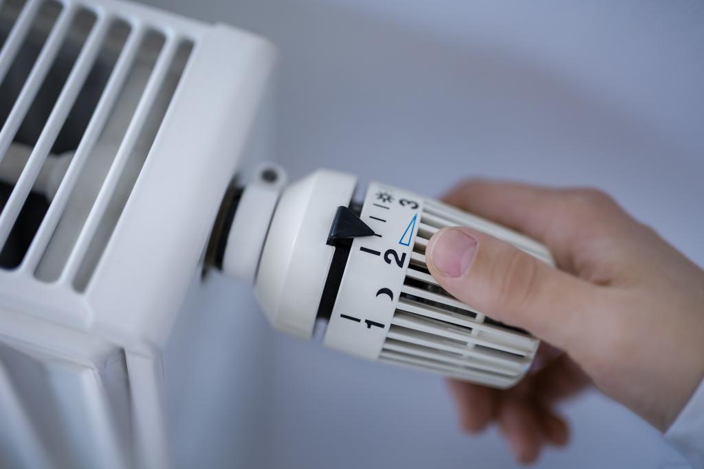 Heizung wird am Thermostat eingestellt
