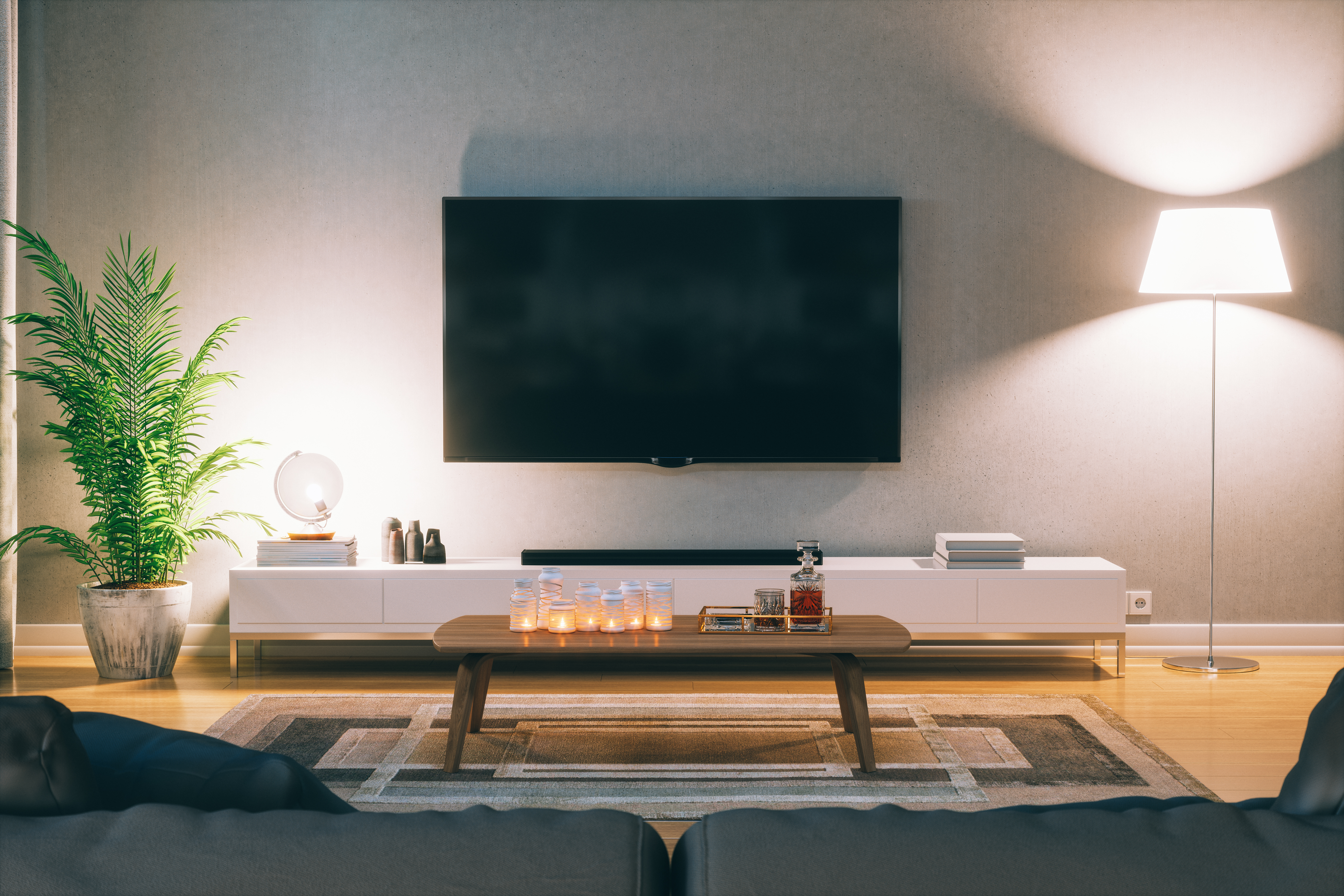 Fernseher im Wohnzimmer