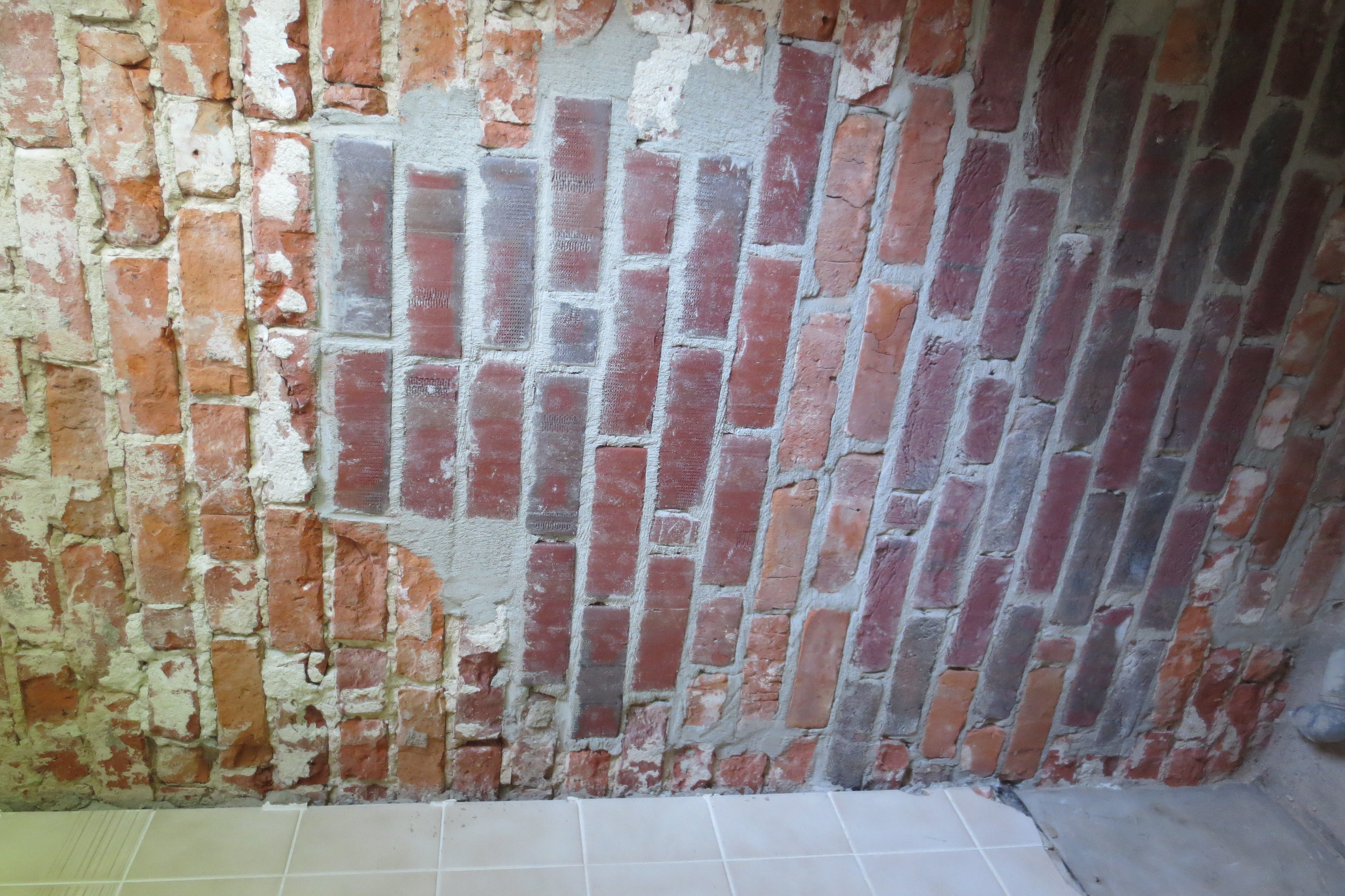 Reparierte Wand