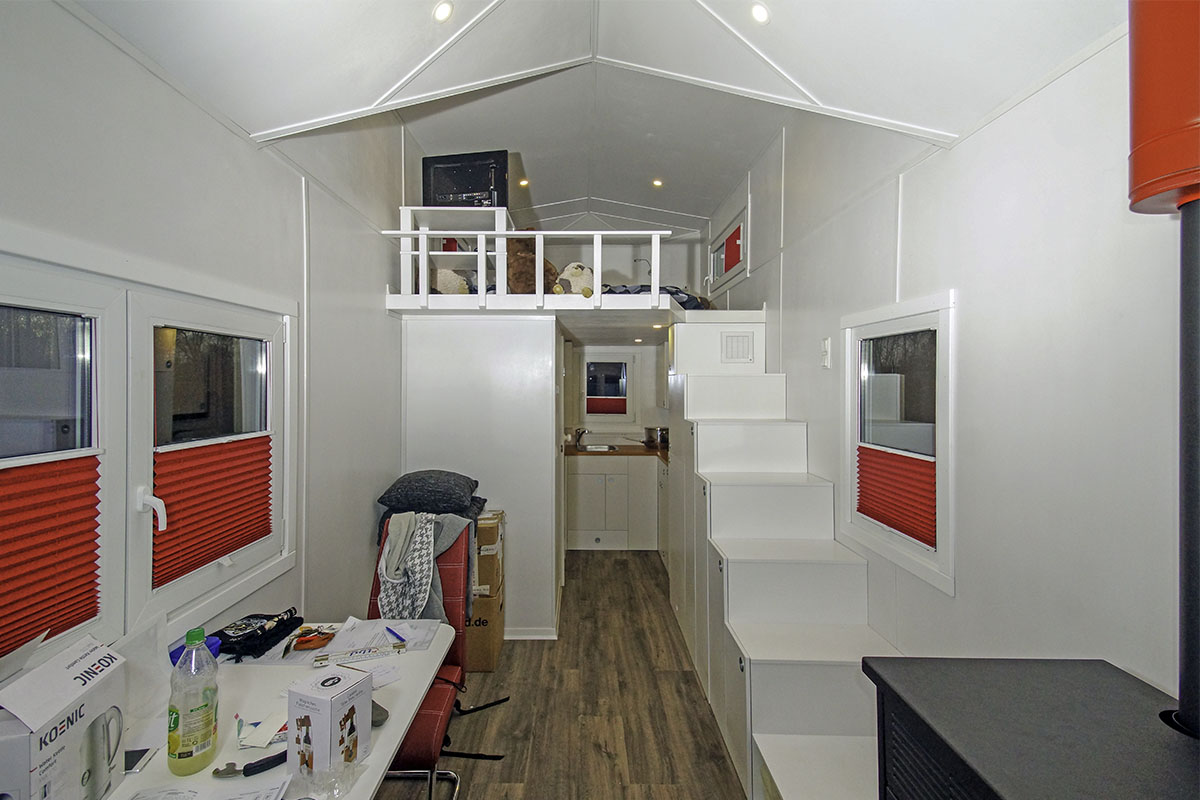 Inneneinrichtung des Rolling Tiny House