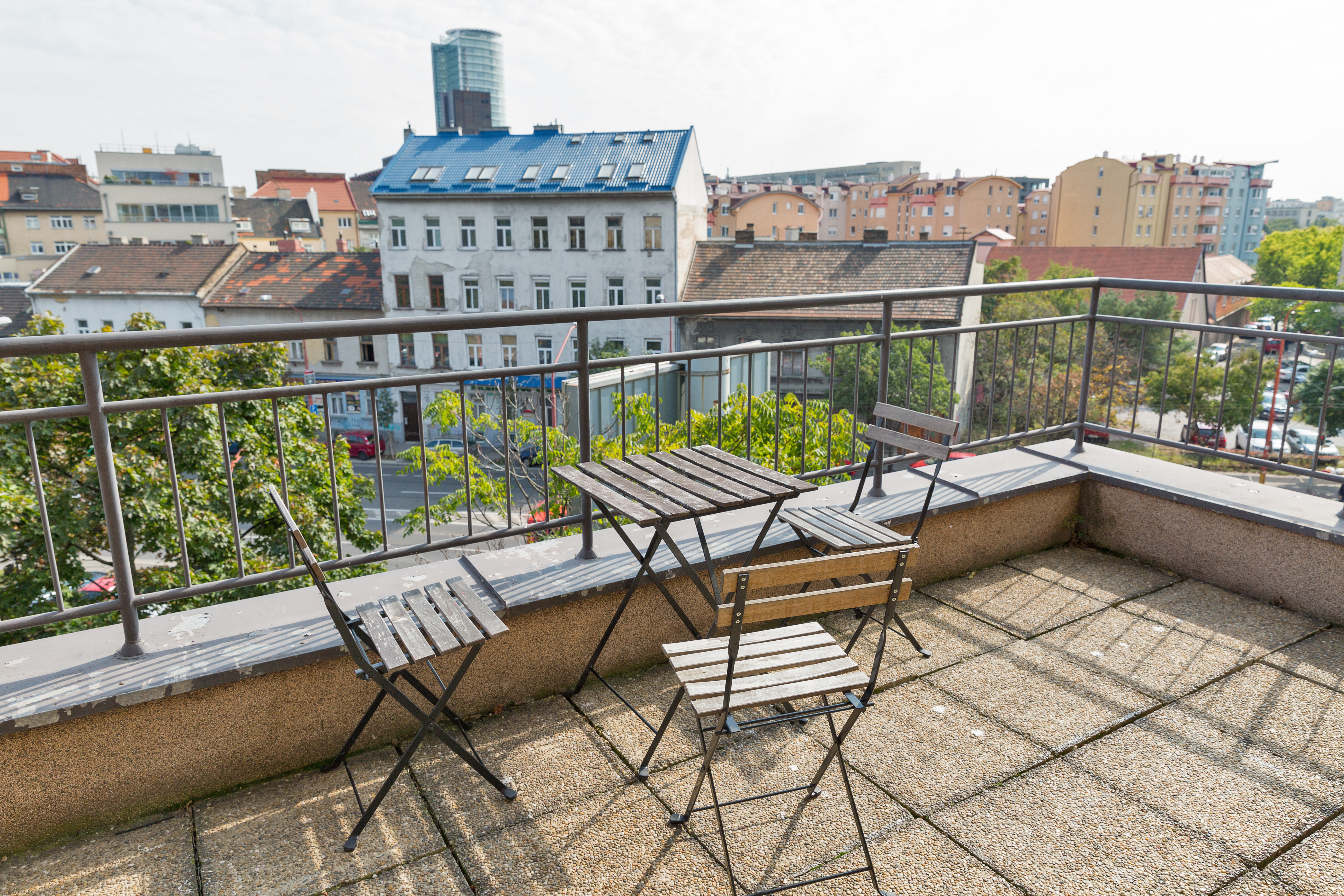 gefliester Balkon