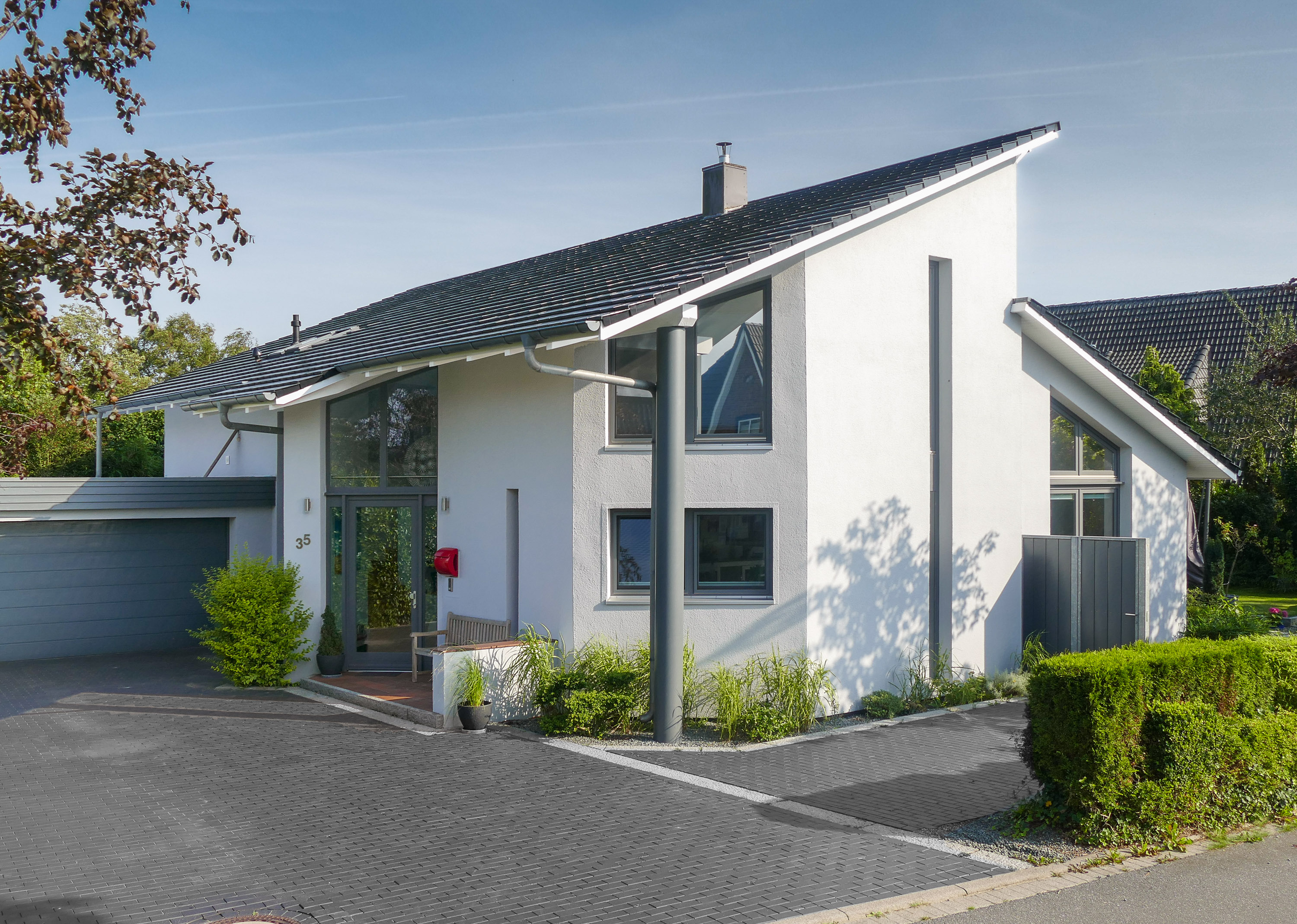 Fertighausmodell Pultdachhaus der Firma ECO.