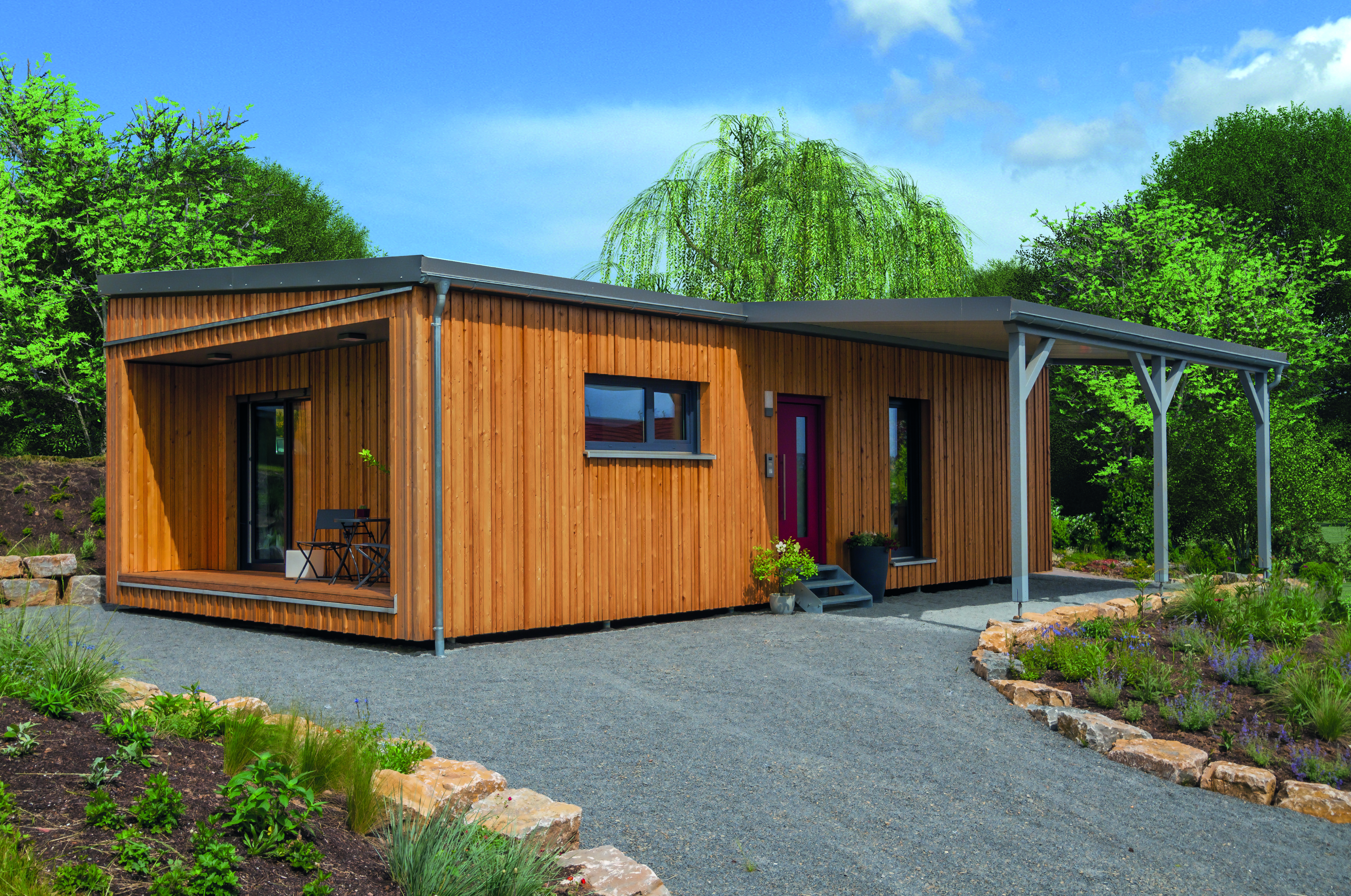 Fertighausmodell Singlehaus der Firma Albert.