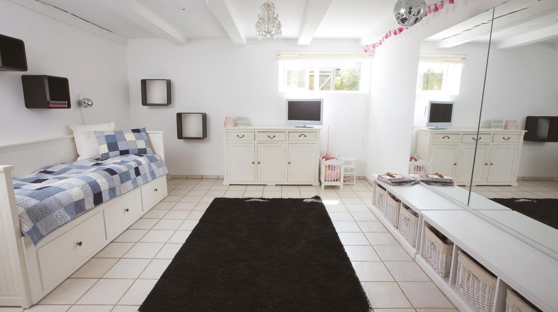 Schlafzimmer im Souterrain