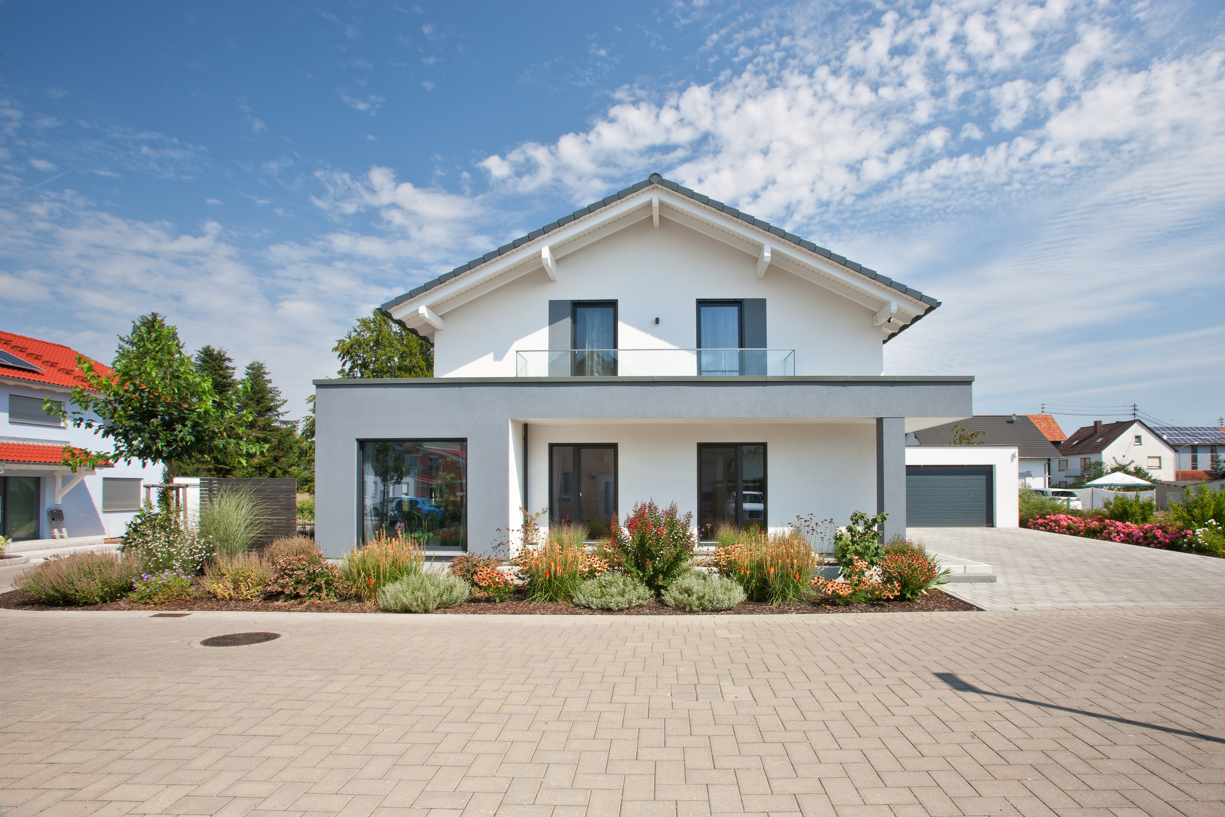 Fertighausmodell Kundenhaus Sunshine von Living Fertighaus.