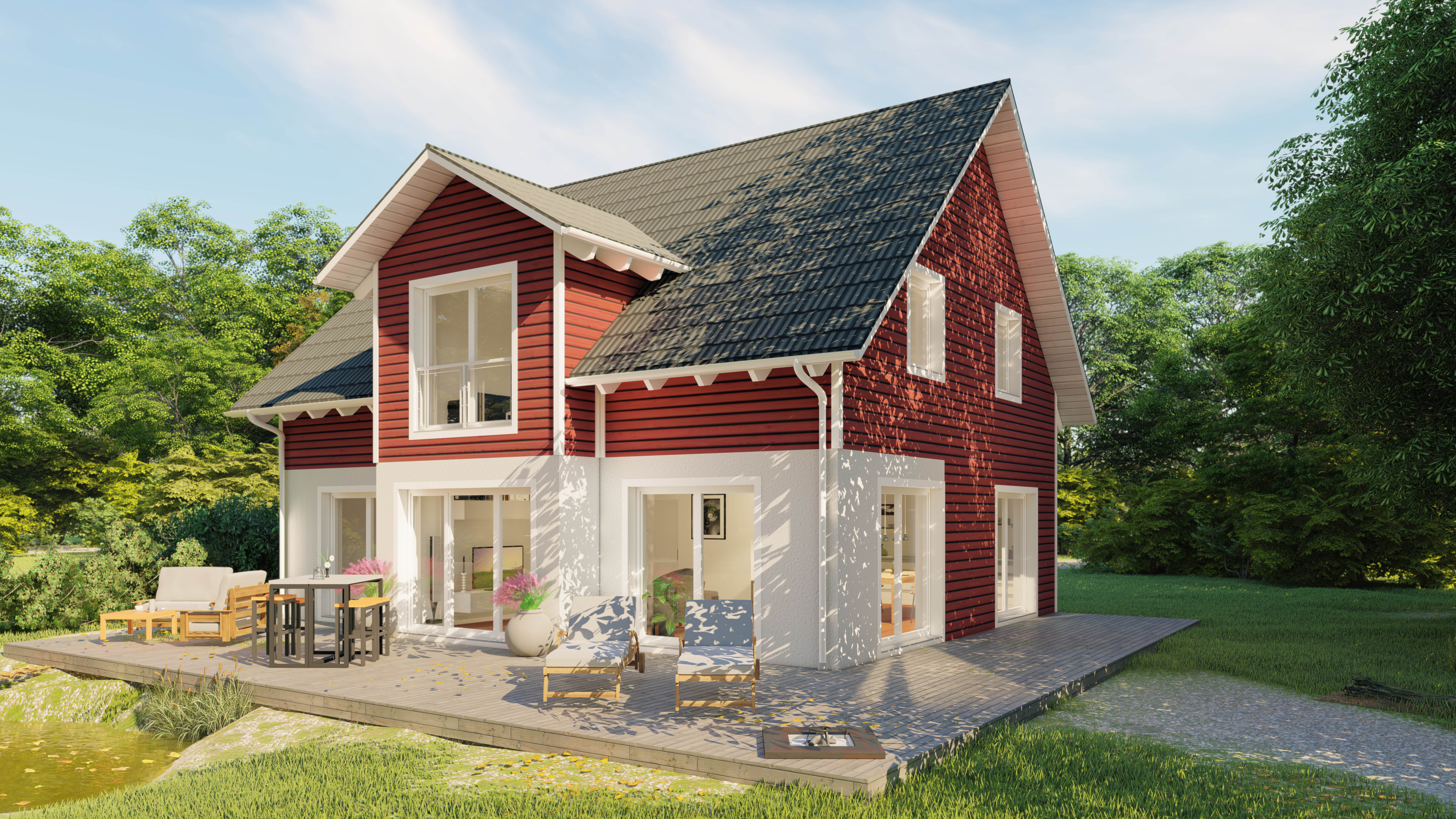 Fertighausmodell Villa Visby von bohus Vertrieb.