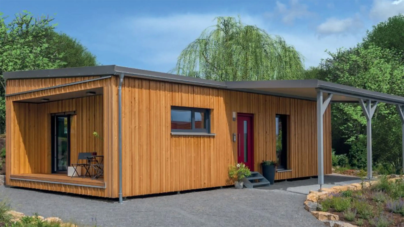Modell Singlehaus von Albert Haus. Schlüsselfertiger Preis: ab 204.784 Euro.