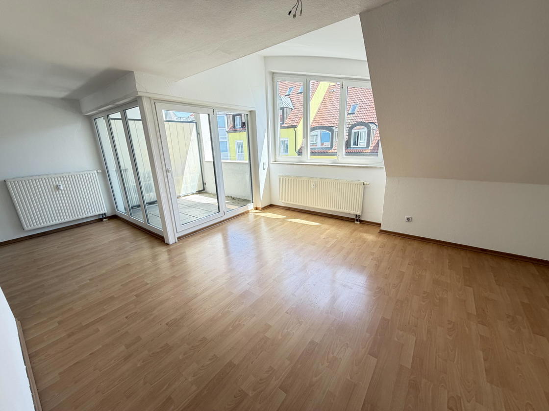 Wohnzimmer mit Dachterrasse