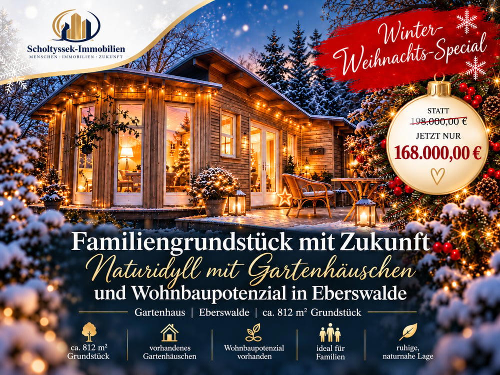 Winterliches Gartenhaus