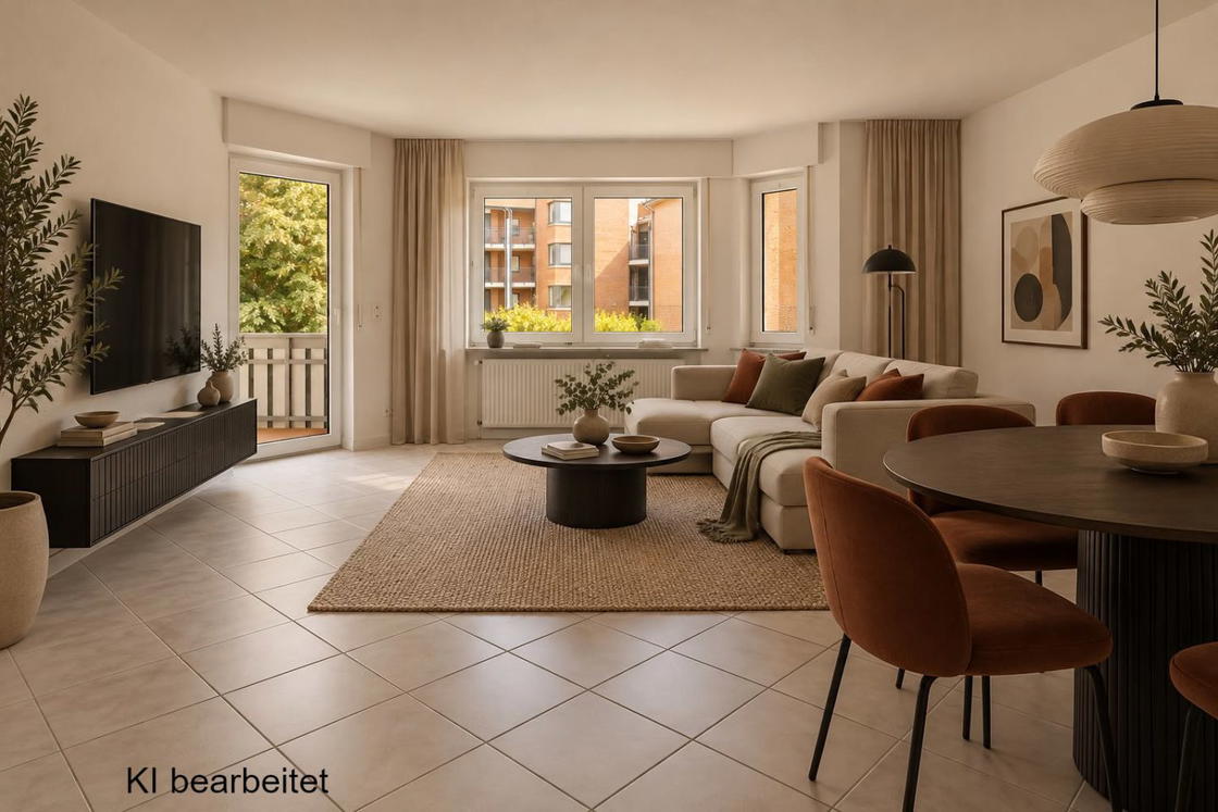Wohnzimmer staged