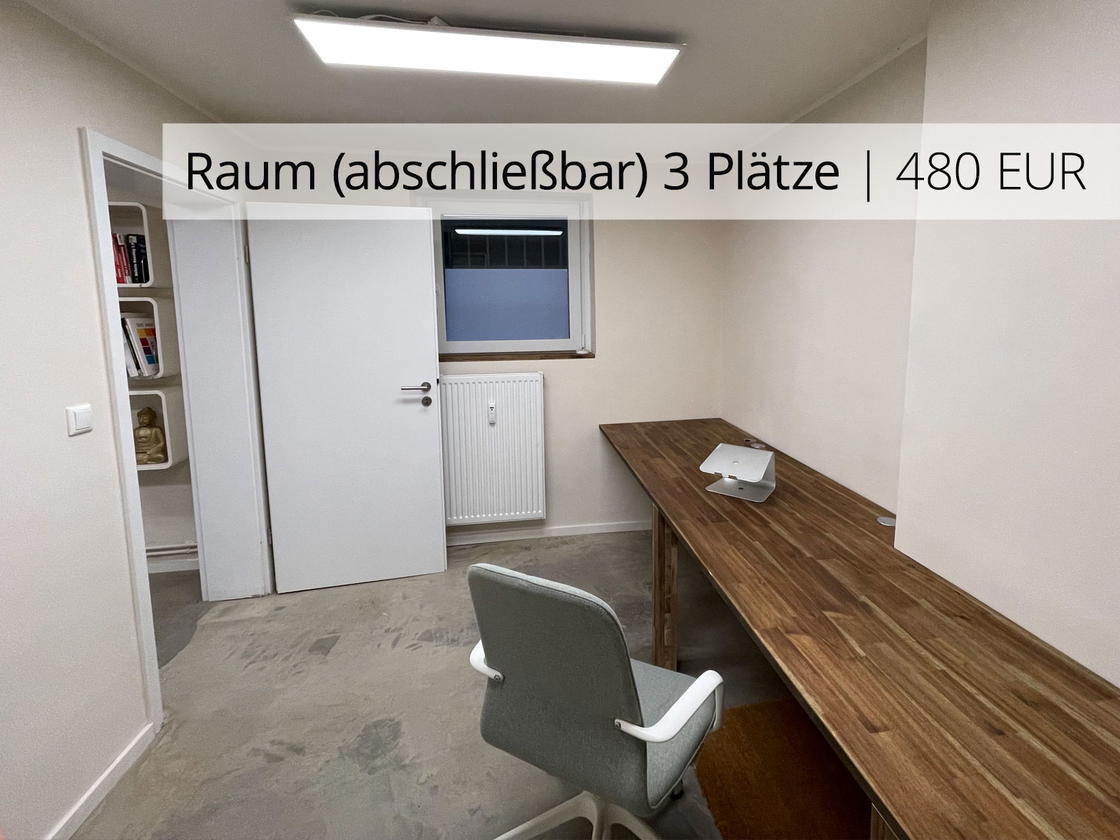 3er Büroraum (re) abschließbar