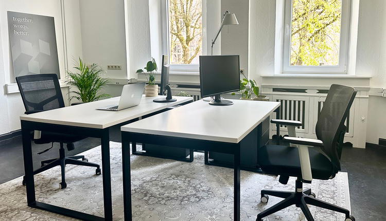 Musterbüros mit Ausstattung