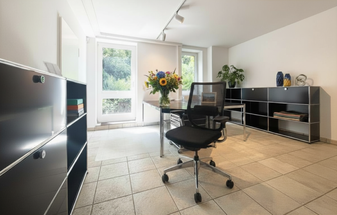 Charmanter Büroraum mit Terrasse für 1-4 Personen