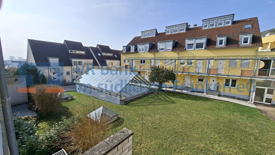 Blick vom Balkon
