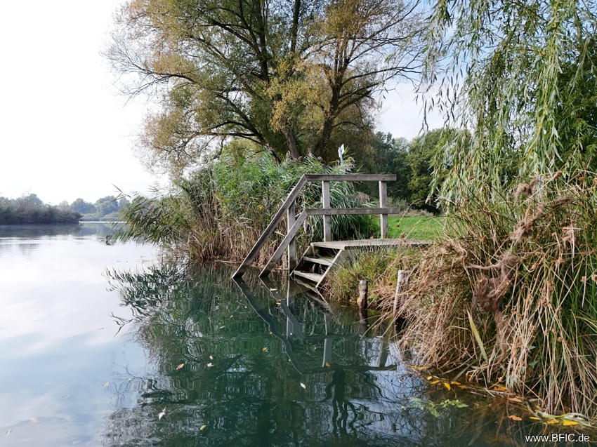 Badeleiter zum Olbasee