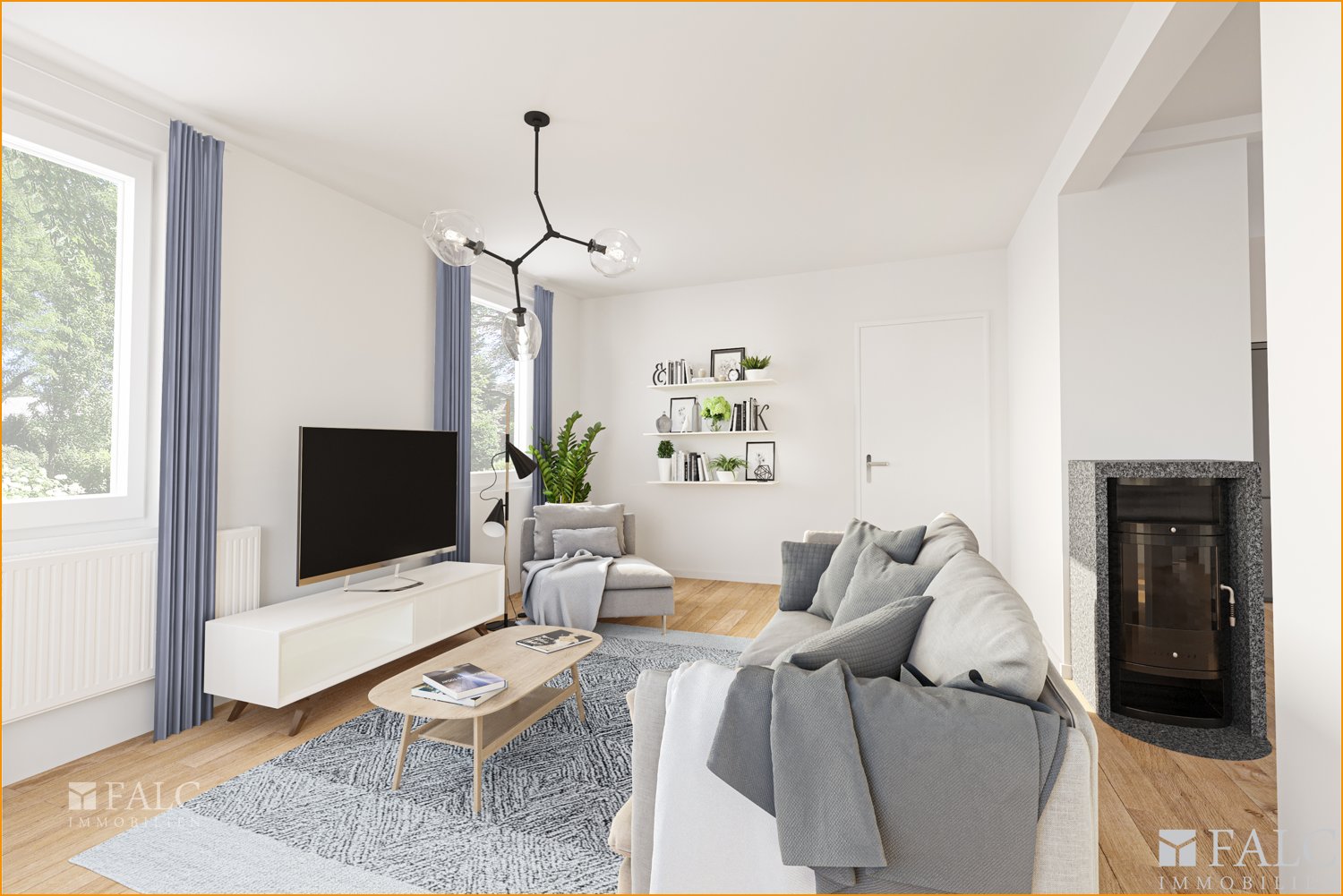 Wohnzimmer Home-Staging
