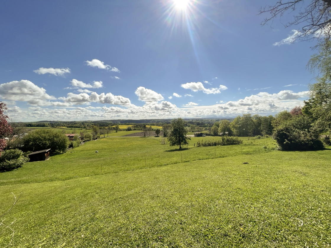 Blick vom Grundstück