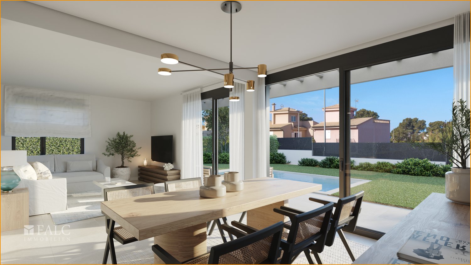 Wohn-/Essbereich/salón/comedor/living-dining area