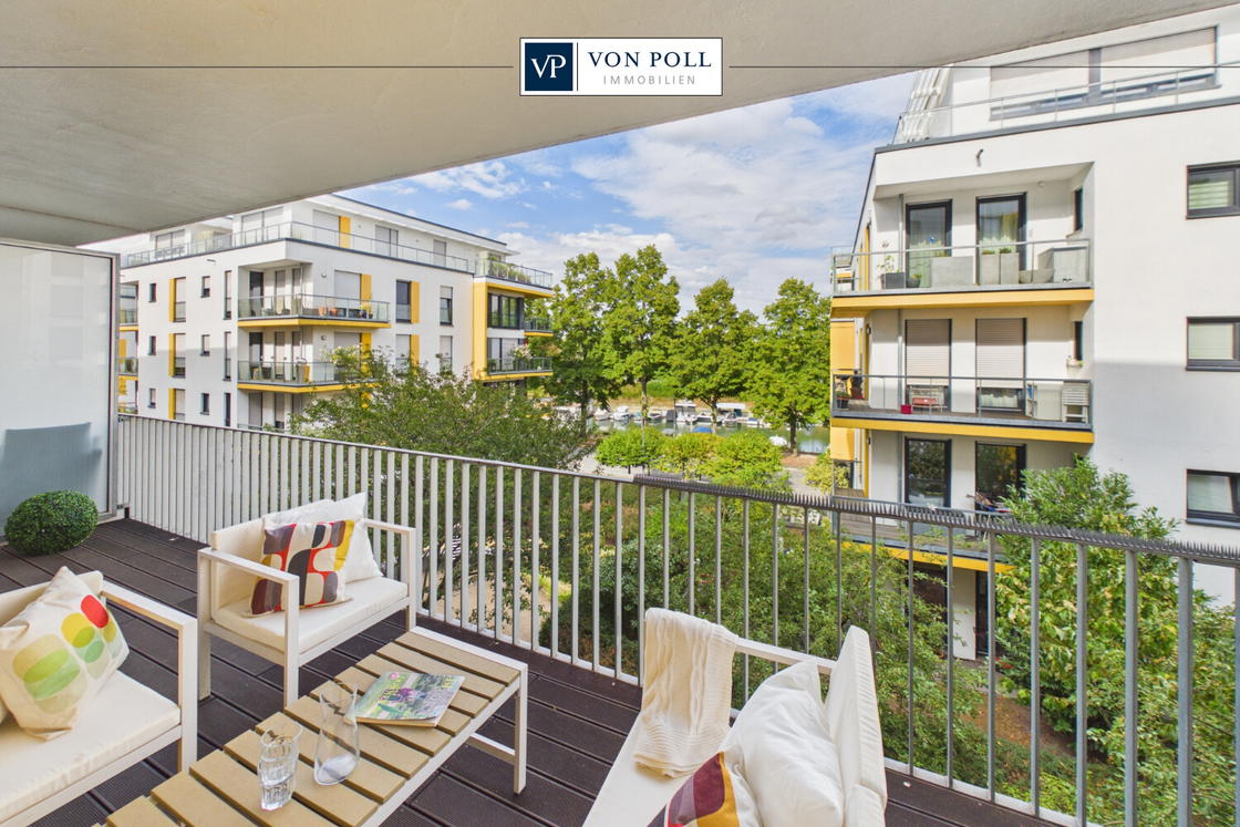 einladender Balkon