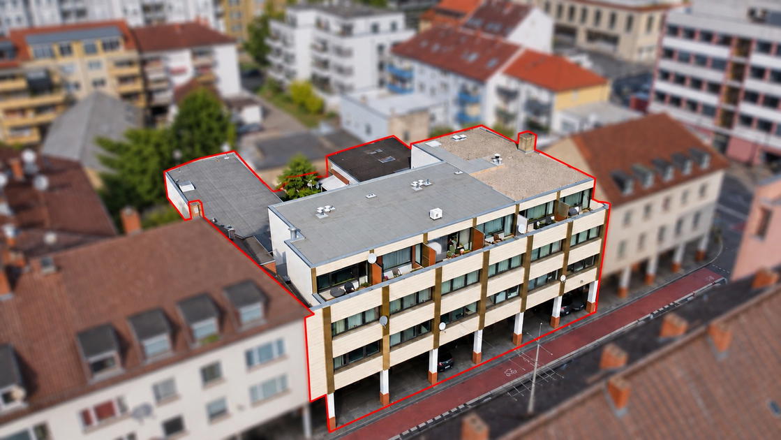 Luftbild – Apartmenthaus Bleichstraße, Darmstadt