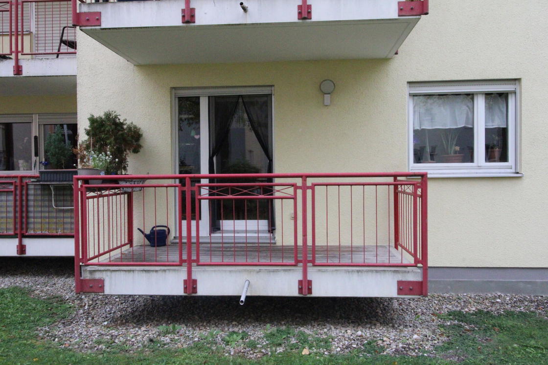 Balkon von aussen