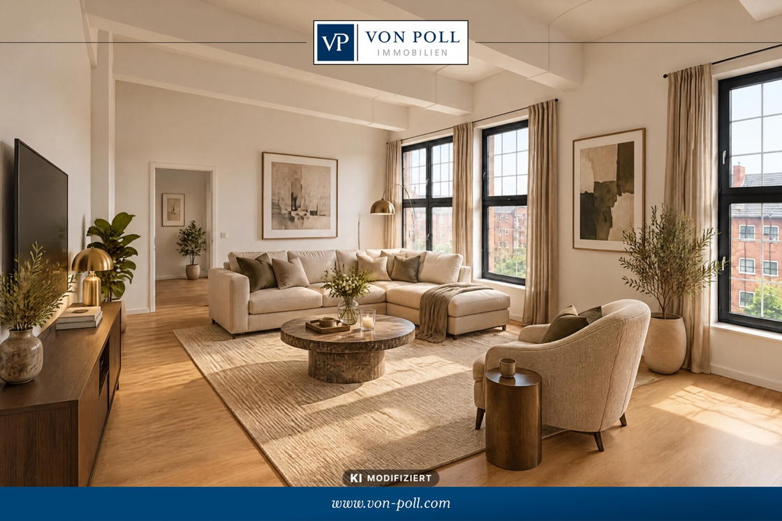 Wohnzimmer - KI - Modifiziert