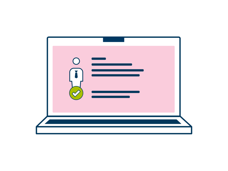 Illustration eines Laptops