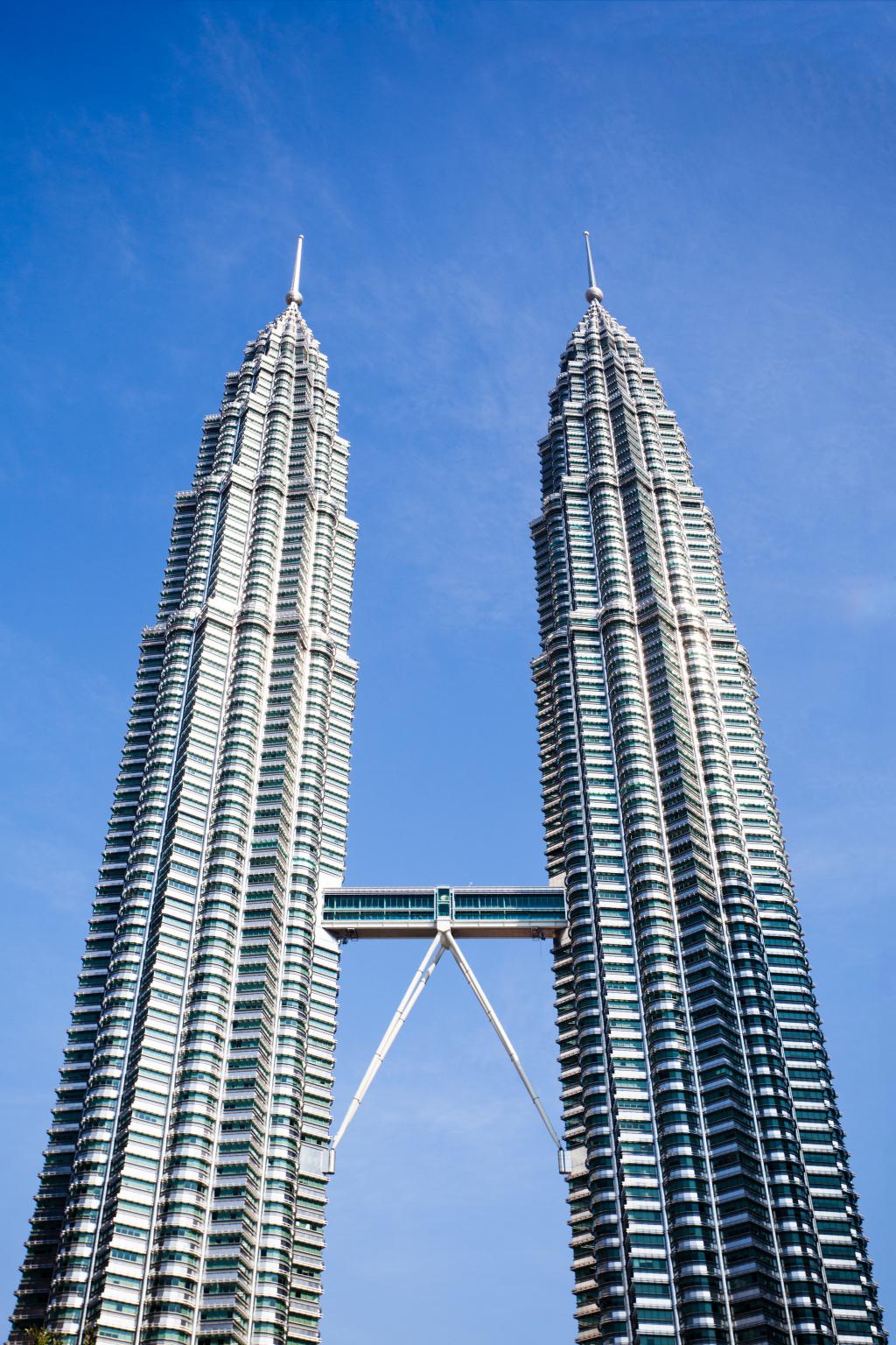 Die Petronas Towers in Kuala Lumpur, Malaysia