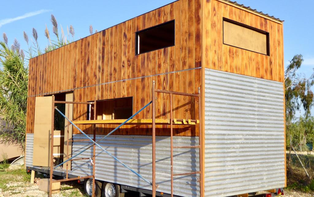 Tiny House auf Mallorca im Bau