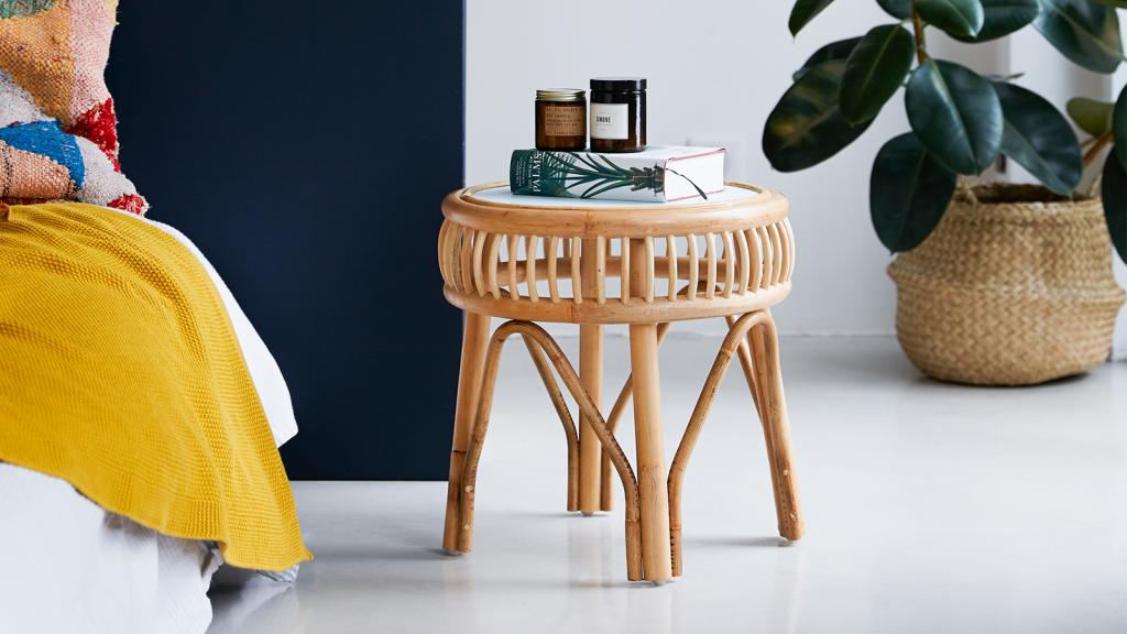 Nachttisch Boho-Möbel aus Rattan