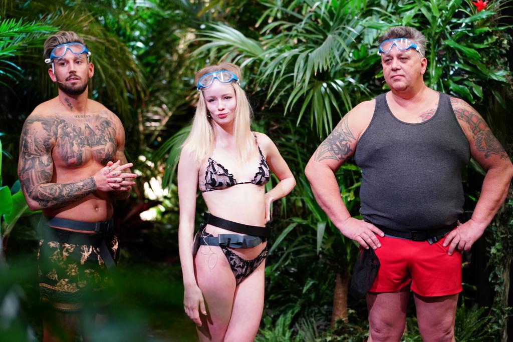 "Ich bin ein Star - Die große Dschungelshow": Die Kandidaten Mike Heiter, Zoe Saip und Frank Fussbroich.