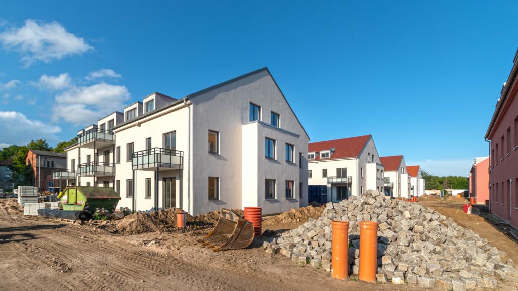 Baustelle, Neubaugebiet in Deutschland