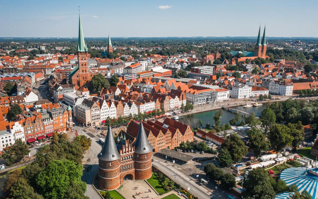 Ansicht der Hansestadt Lübeck