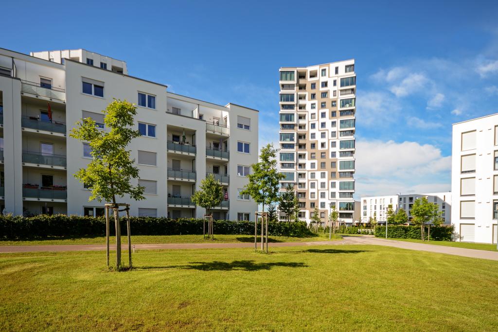 Unterschiedliche Wohngebäude