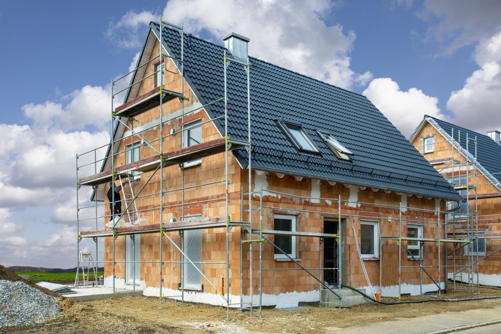 Einfamilienhaus im Bau