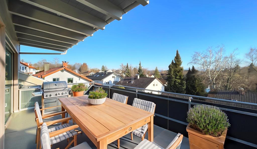 Balkon mit Aussicht