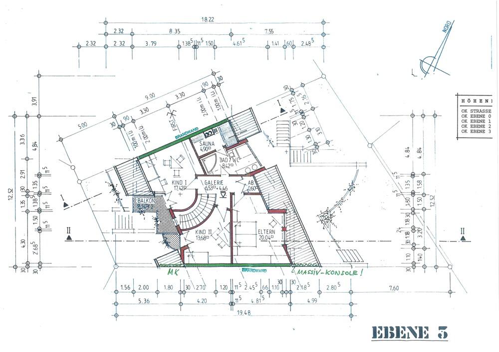 Grundrisse Ebene 3