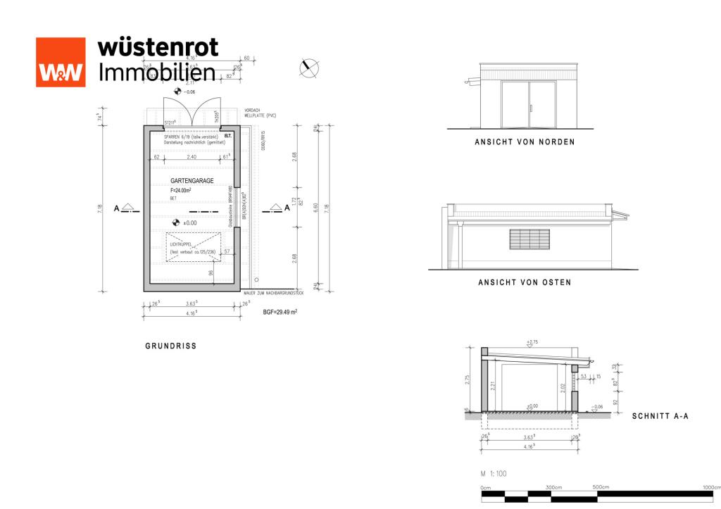 Gartengarage Grundriss