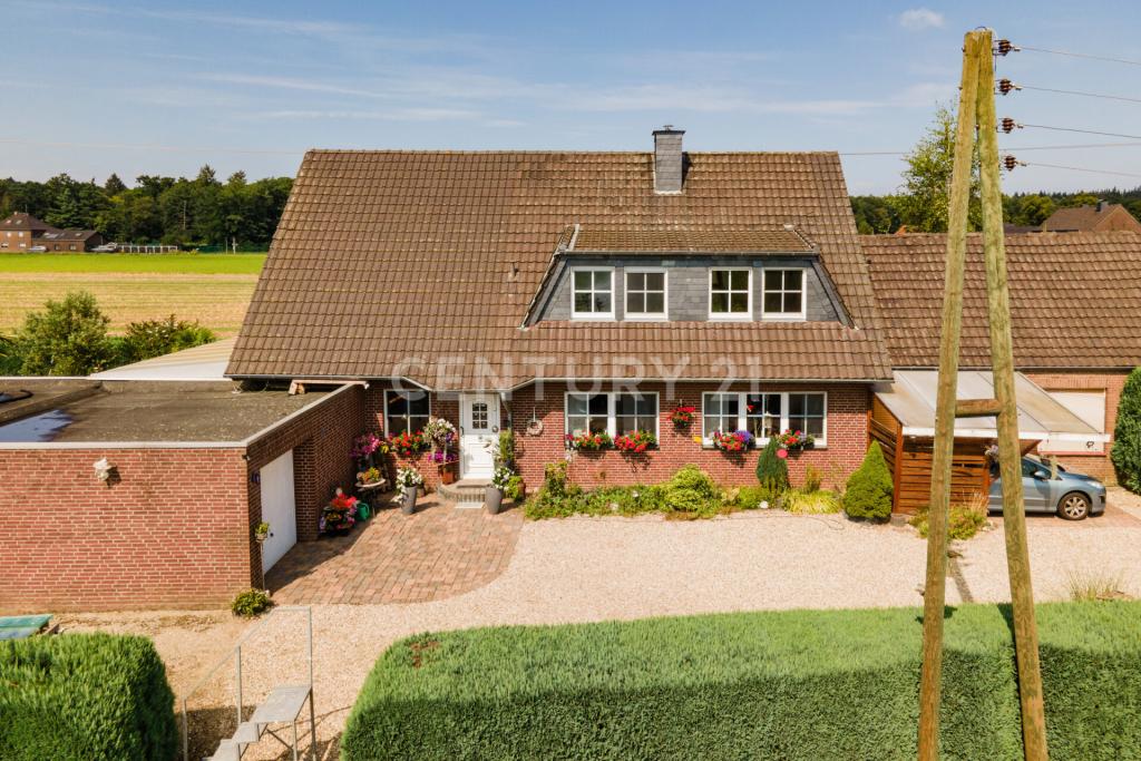 Anblick vom Haus