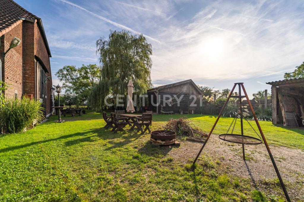 Grill- und Sitzbereich im Garten