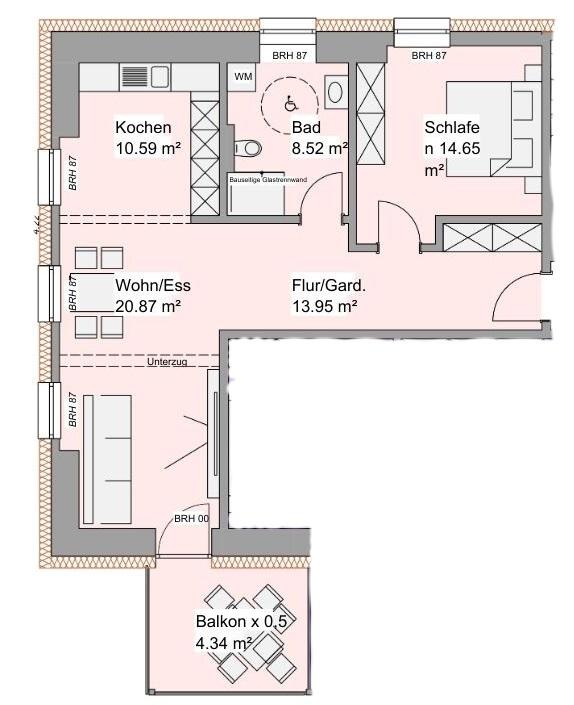 Exklusiver Erstbezug Neubau: Vollständig barrierefreie 2-Zimmer-Wohnung mit Balkon und Stellplatz - Photo 4