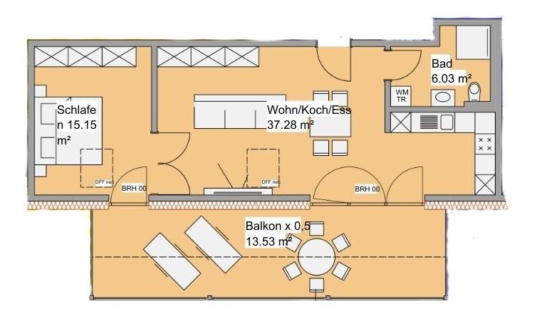 Exklusiver Erstbezug Neubau: Vollständig barrierefreie 2-Zimmer-Wohnung mit Balkon und Stellplatz - Foto 4