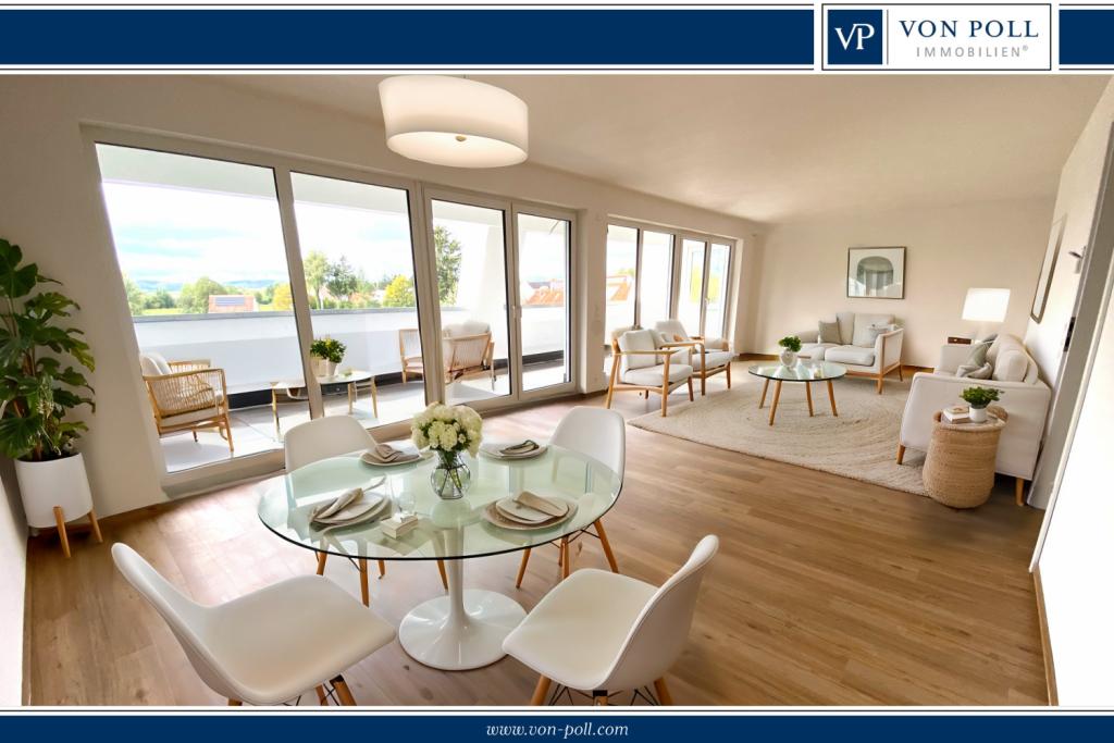 Moderne, lichtdurchflutete 2,5-Zimmer-Wohnung im 2. OG - inkl. hochwertiger EBK und großem Balkon - Photo 3