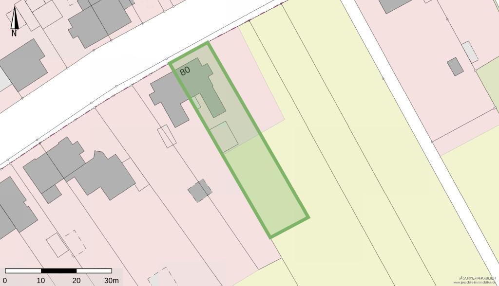 Lageplan (mögliche Grundstücksteilung)