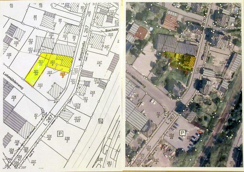 Objekt Kumpst 17 Lageplan+Luftbild