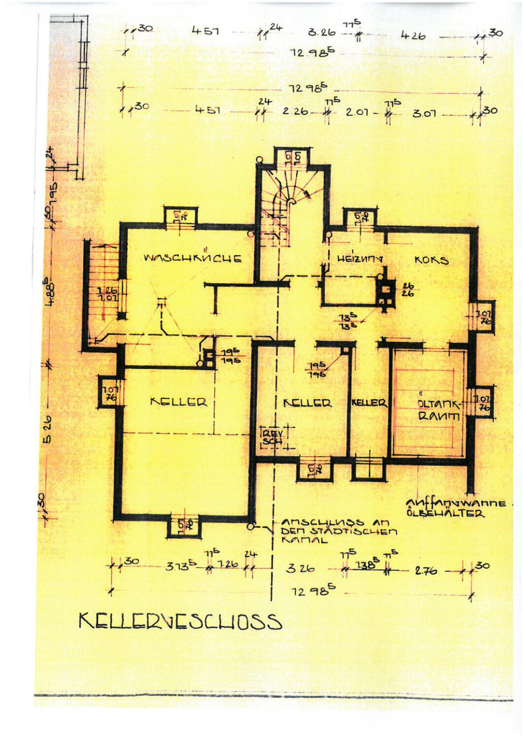 Grundriss Keller