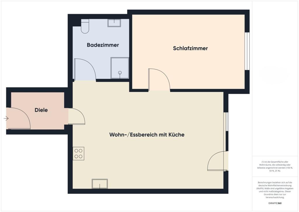 Neuwertige 2-Zimmer-Wohnung mit Balkon zur Miete - Photo 4