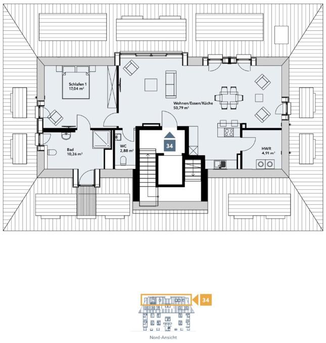 Wohnen an der Kurfürstenallee. Top ausgestattete 2- Zimmerwohnung - Foto 5