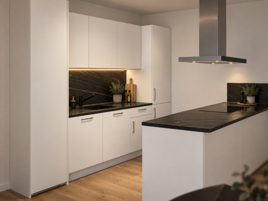 Erstbezug: Moderne 2-Zimmer-Wohnung im 2. OG mit Balkon, Einbauküche & Fußbodenheizung auf 66,5 m² - Jetzt schnell sein! - Photo 1